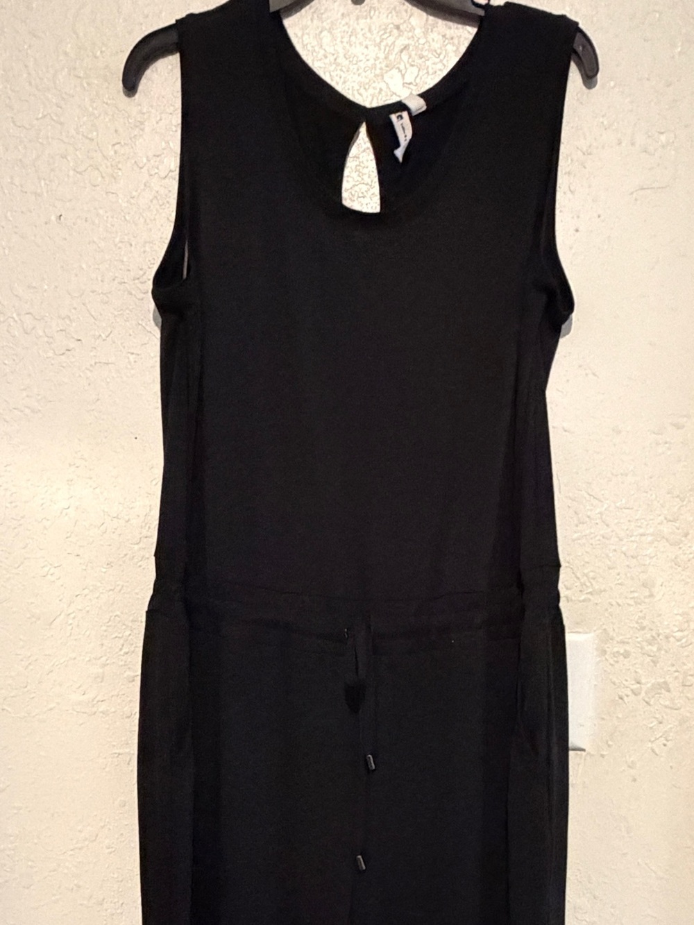 Cable & Gauge Black Sleeveless Drawstring Jumpsuit